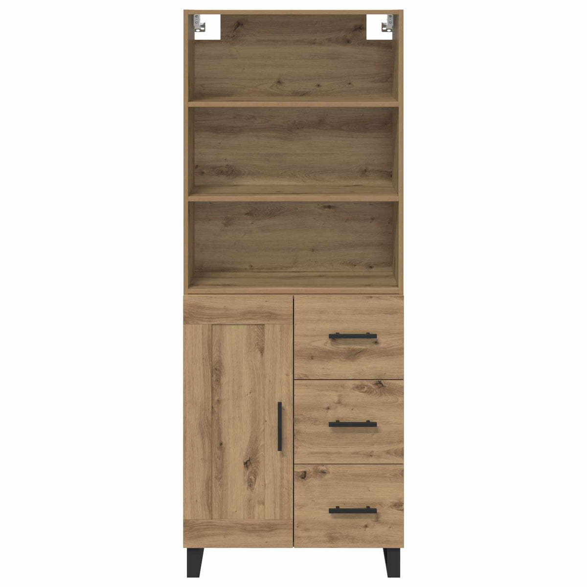 Highboard 2 kom. Umjetnički hrast 69,5 x 34 x 180 cm