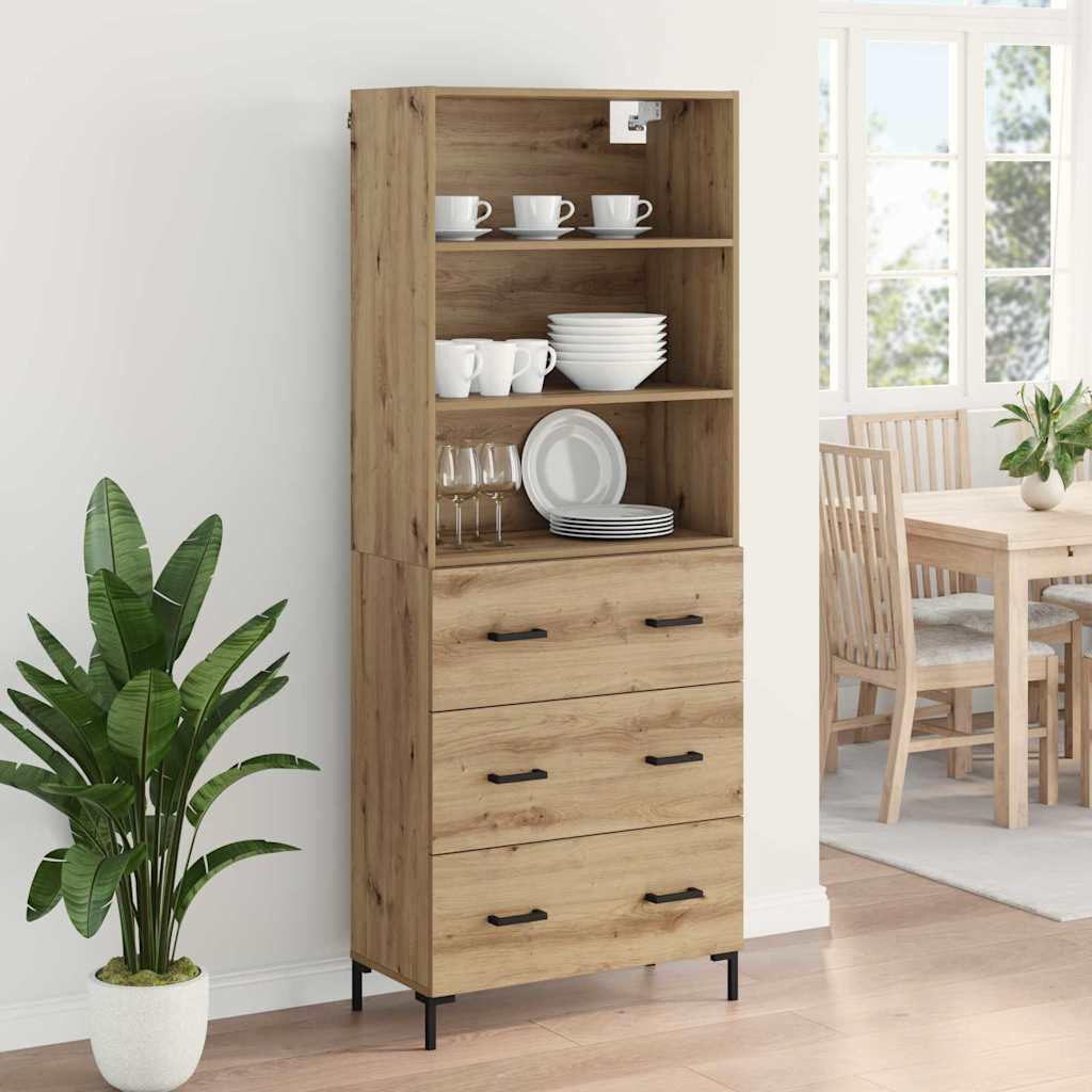 Highboard Umjetnički hrast 69,5 x 34 x 180 cm Konstruirano drvo