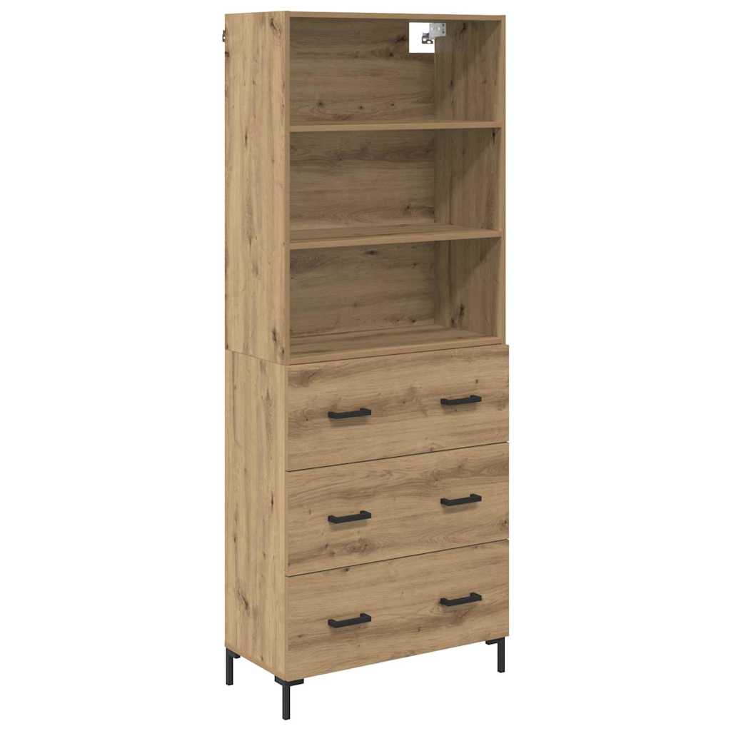 Highboard Umjetnički hrast 69,5 x 34 x 180 cm Konstruirano drvo
