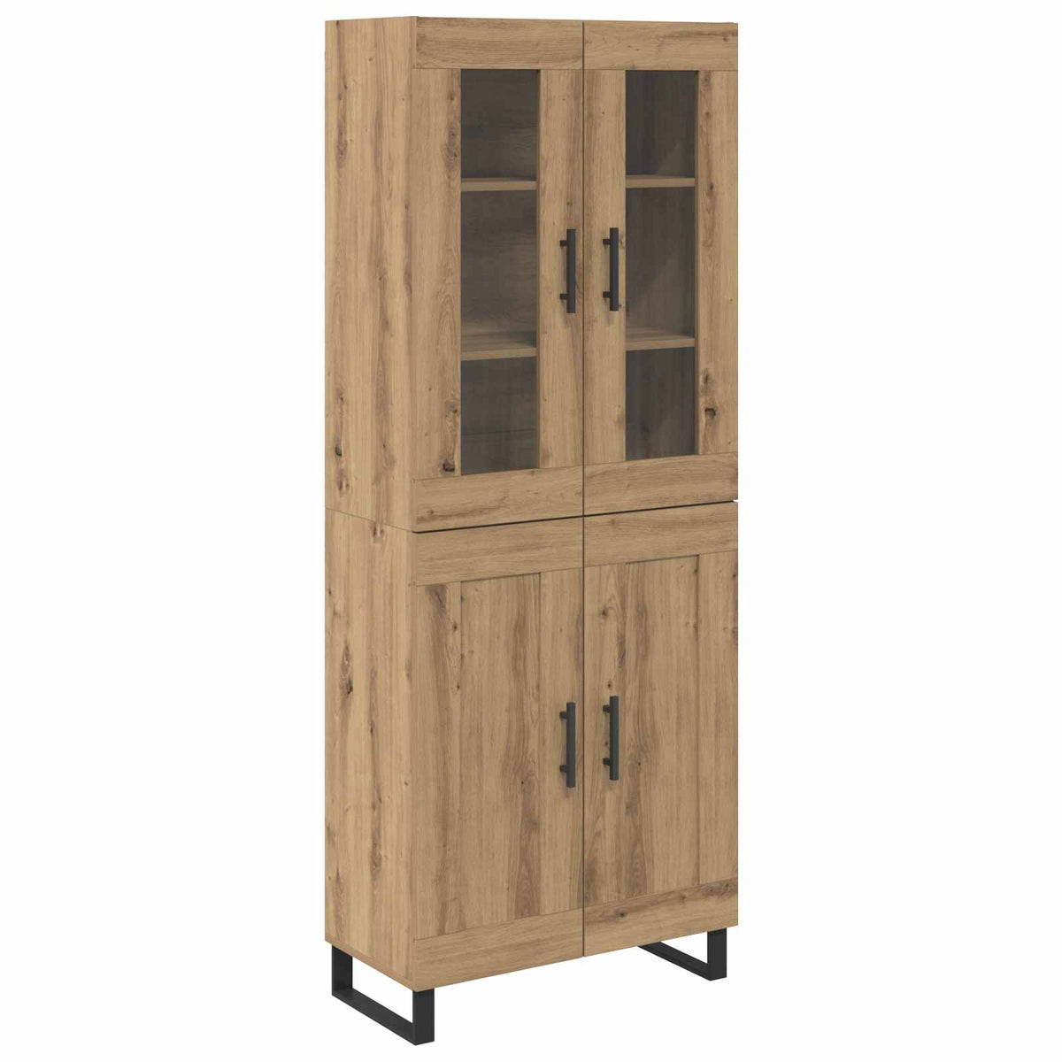 Highboard 2 pcs Umjetnički hrast Konstruirano drvo