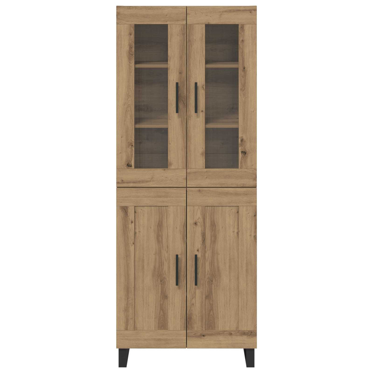 Highboard 2 pcs Umjetnički hrast Konstruirano drvo