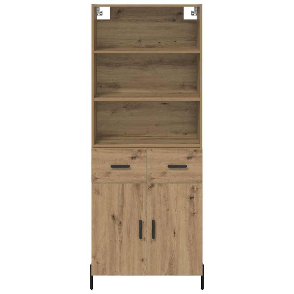Highboard s ladicama Umjetnički hrast 69,5 x 32,5 x 180 cm