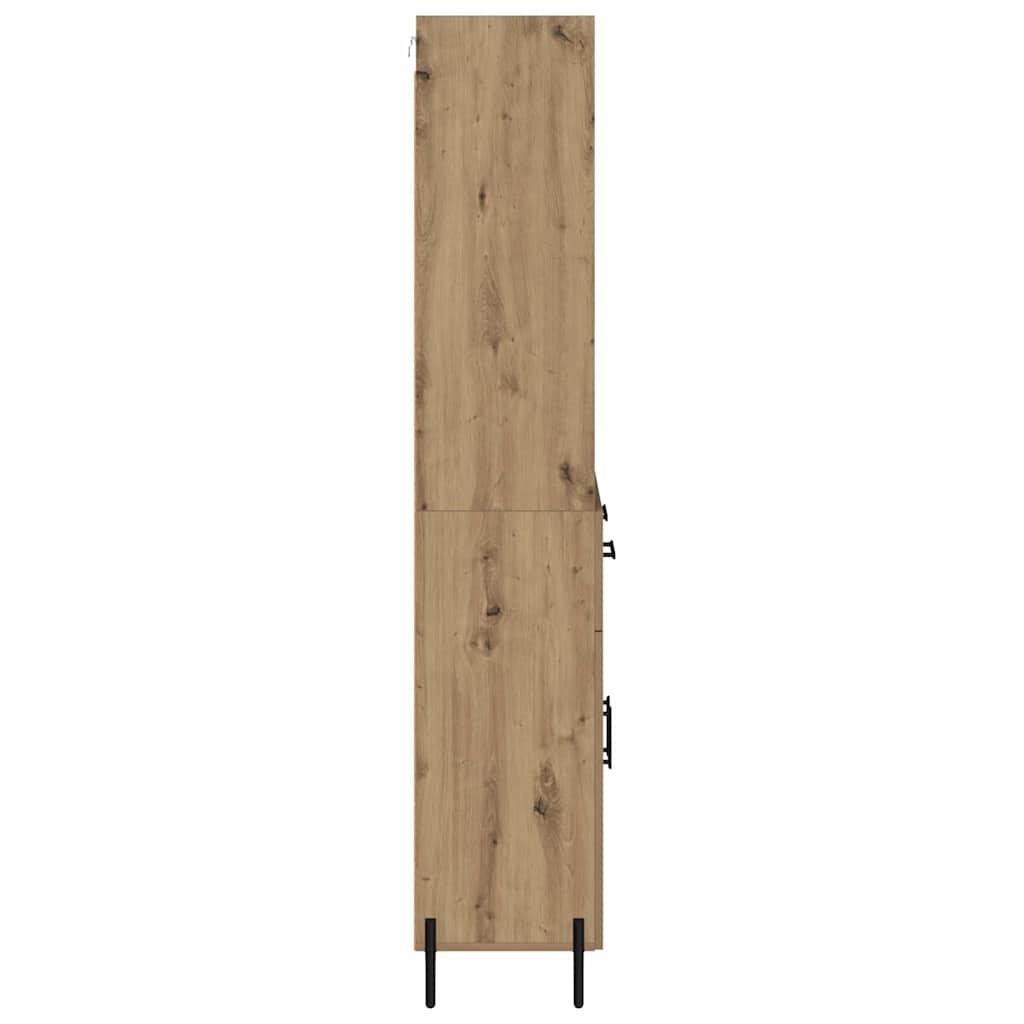Highboard s ladicama Umjetnički hrast 69,5 x 32,5 x 180 cm