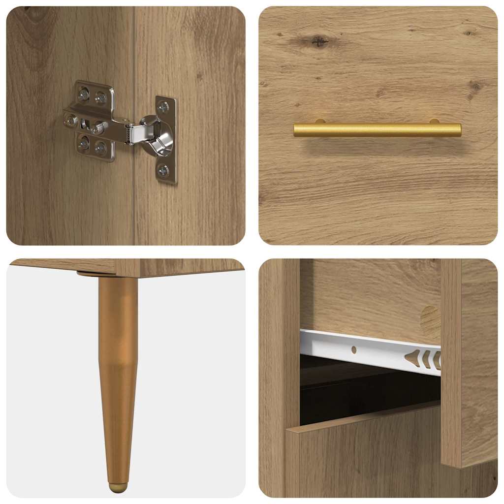 Highboard Umjetnički hrast 69,5 x 34 x 180 cm Konstruirano drvo