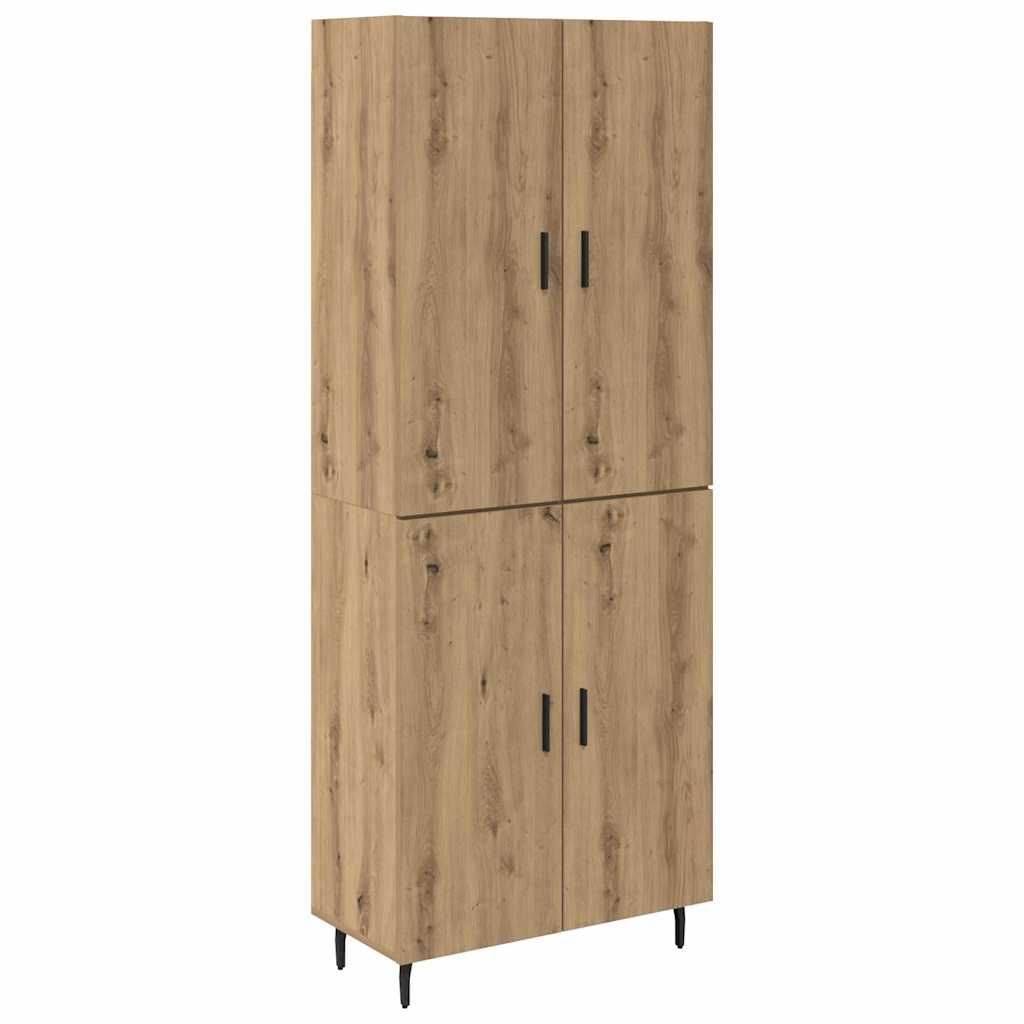 Highboard 2 kom. Umjetnički hrast 69,5 x 34 x 180 cm