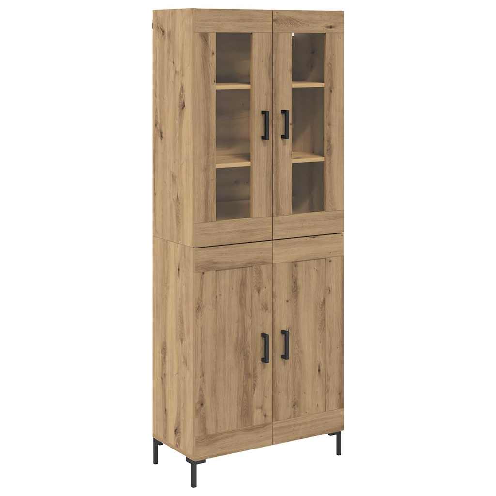 Highboard 2 pcs Umjetnički hrast Konstruirano drvo