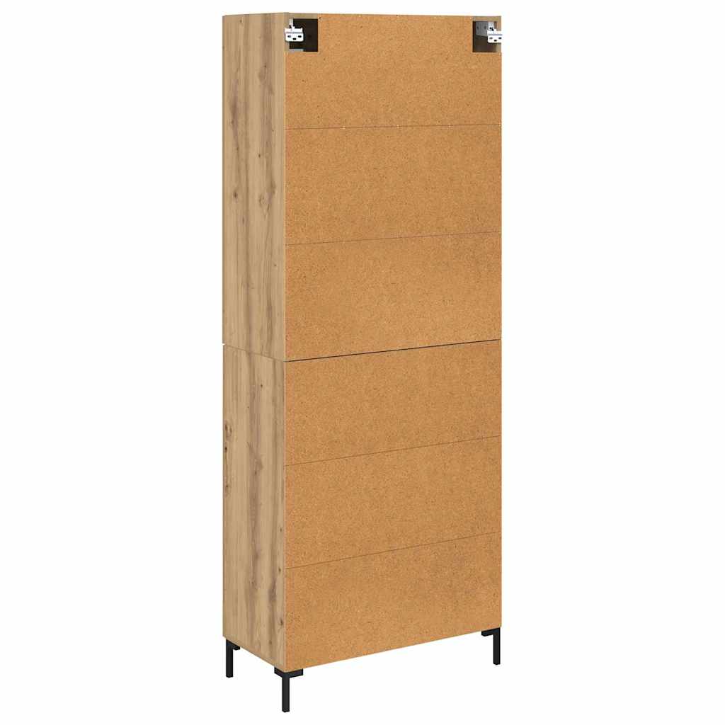 Highboard 2 pcs Umjetnički hrast Konstruirano drvo