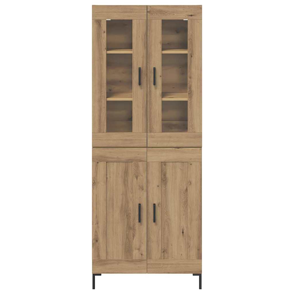 Highboard 2 pcs Umjetnički hrast Konstruirano drvo
