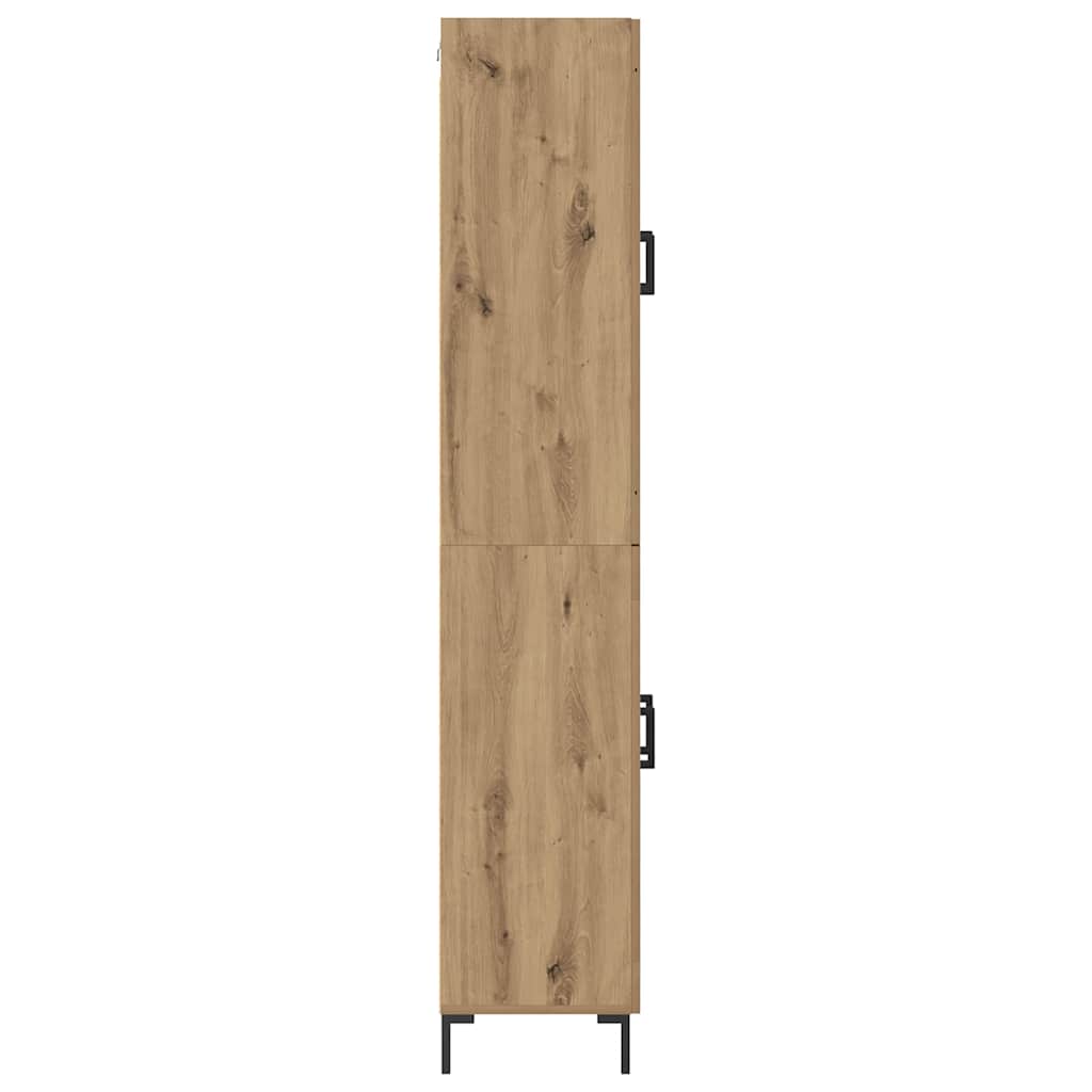 Highboard 2 pcs Umjetnički hrast Konstruirano drvo