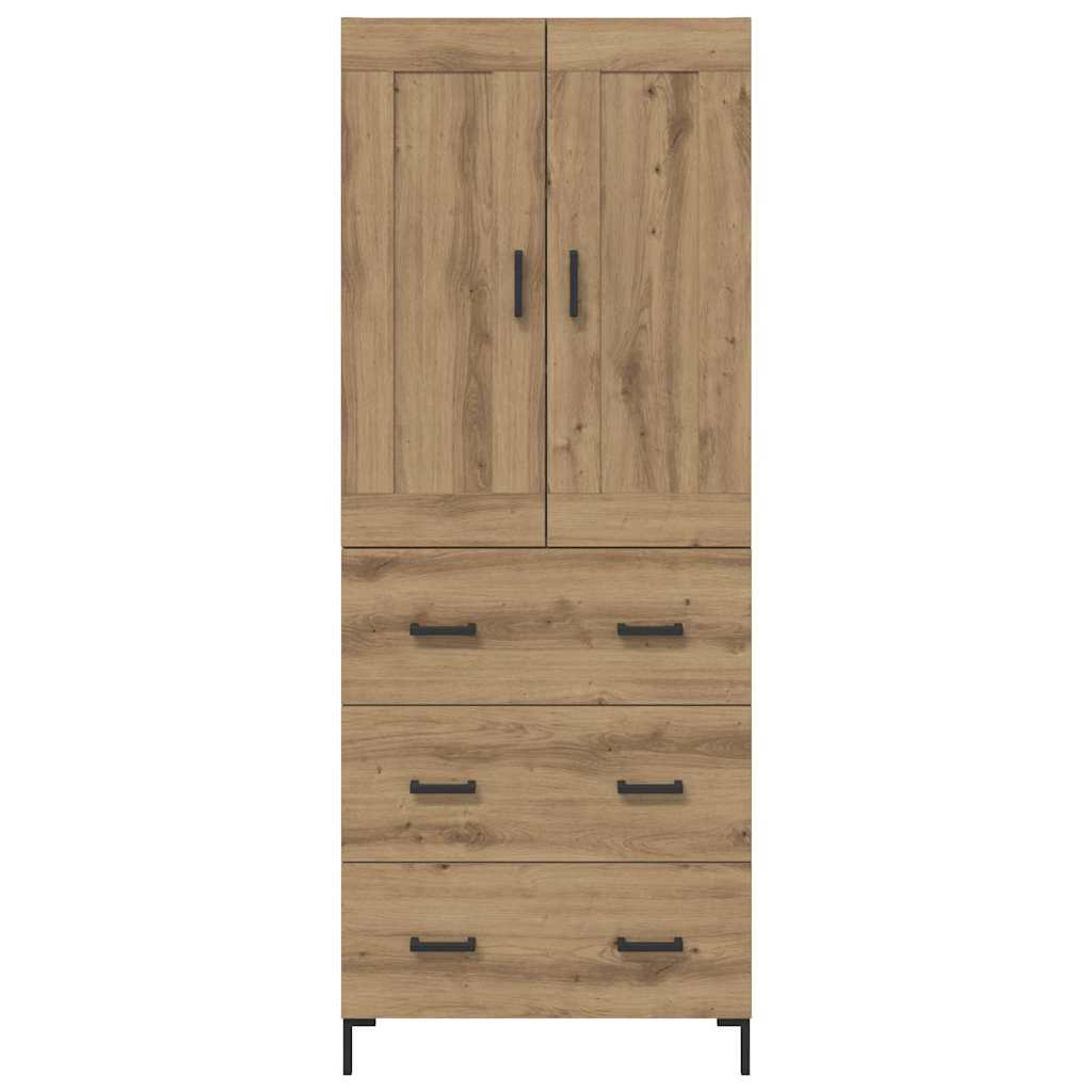 Highboard s ladicama 2 pcs Umjetnički hrast Konstruirano drvo