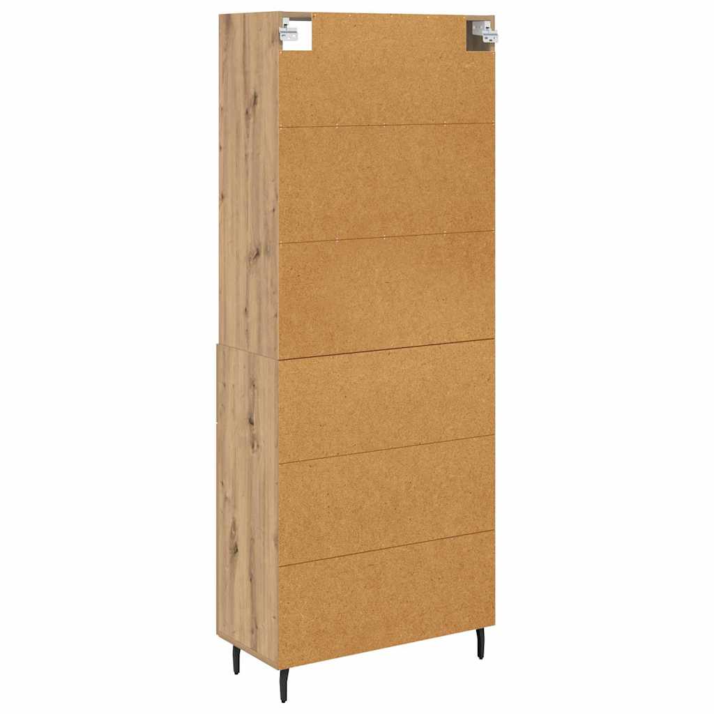 Highboard s ladicama Umjetnički hrast 69,5 x 34 x 180 cm
