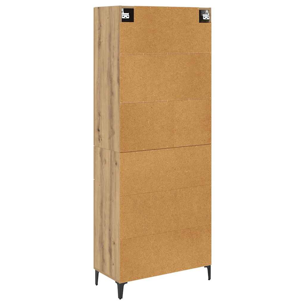 Highboard Umjetnički hrast 69,5 x 34 x 180 cm Konstruirano drvo