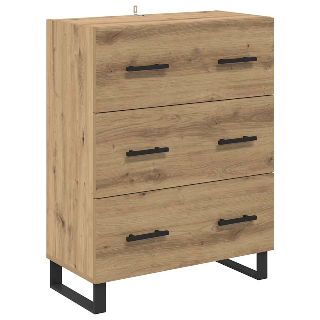 Highboard s ladicama 2 pcs Umjetnički hrast Konstruirano drvo