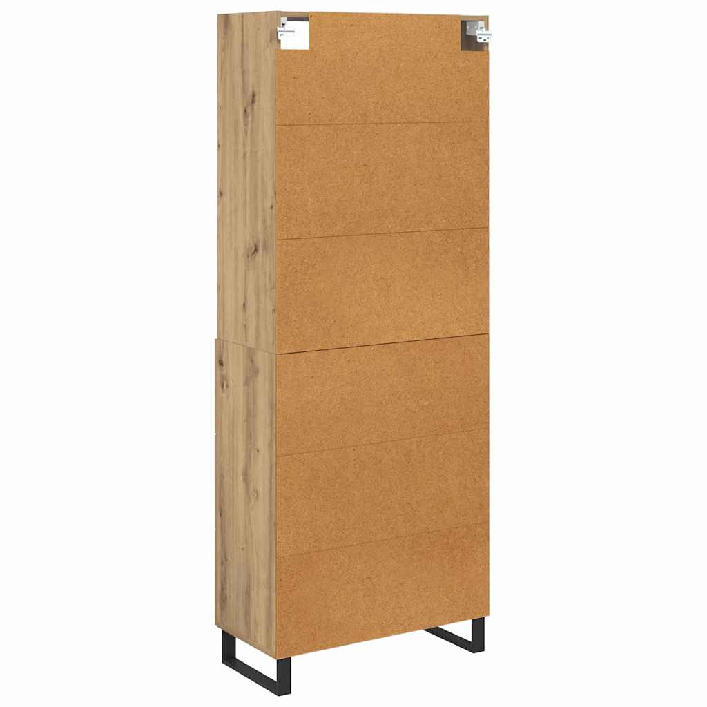 Highboard s ladicama 2 pcs Umjetnički hrast Konstruirano drvo