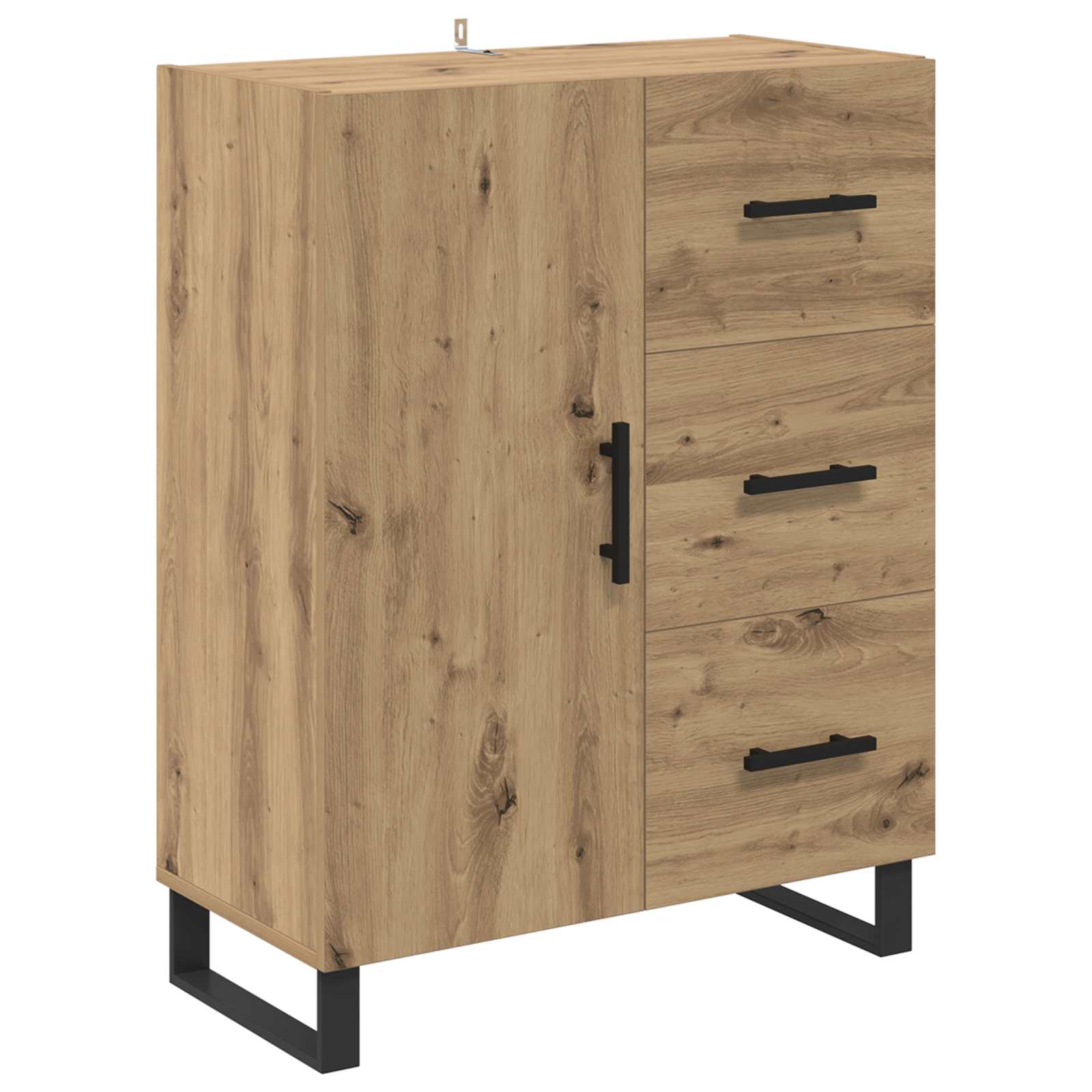 Highboard s ladicama 2 pcs Umjetnički hrast Konstruirano drvo