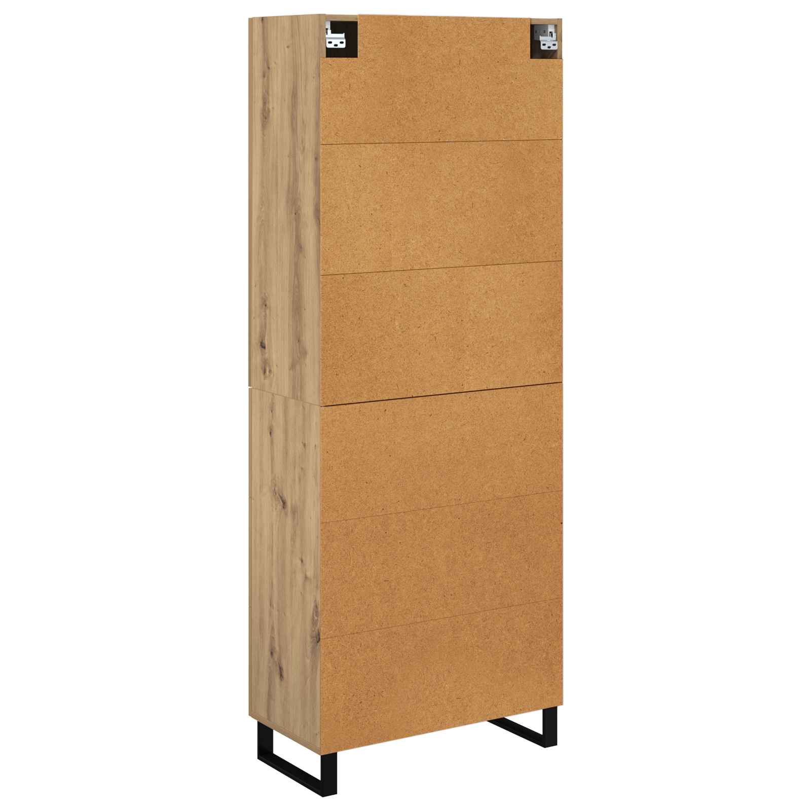 Highboard s ladicama 2 pcs Umjetnički hrast Konstruirano drvo