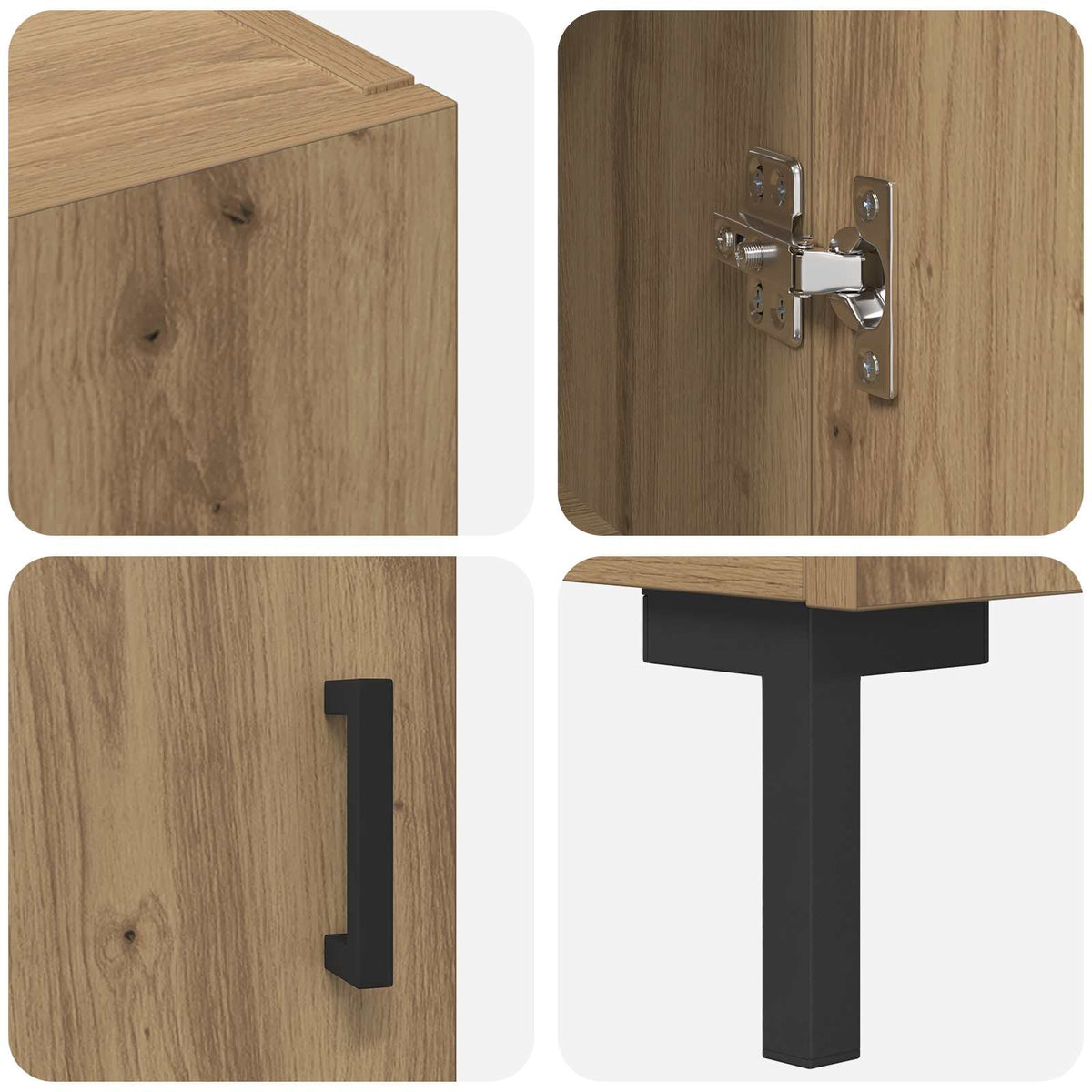 Highboard Umjetnički hrast 69,5 x 34 x 180 cm Konstruirano drvo