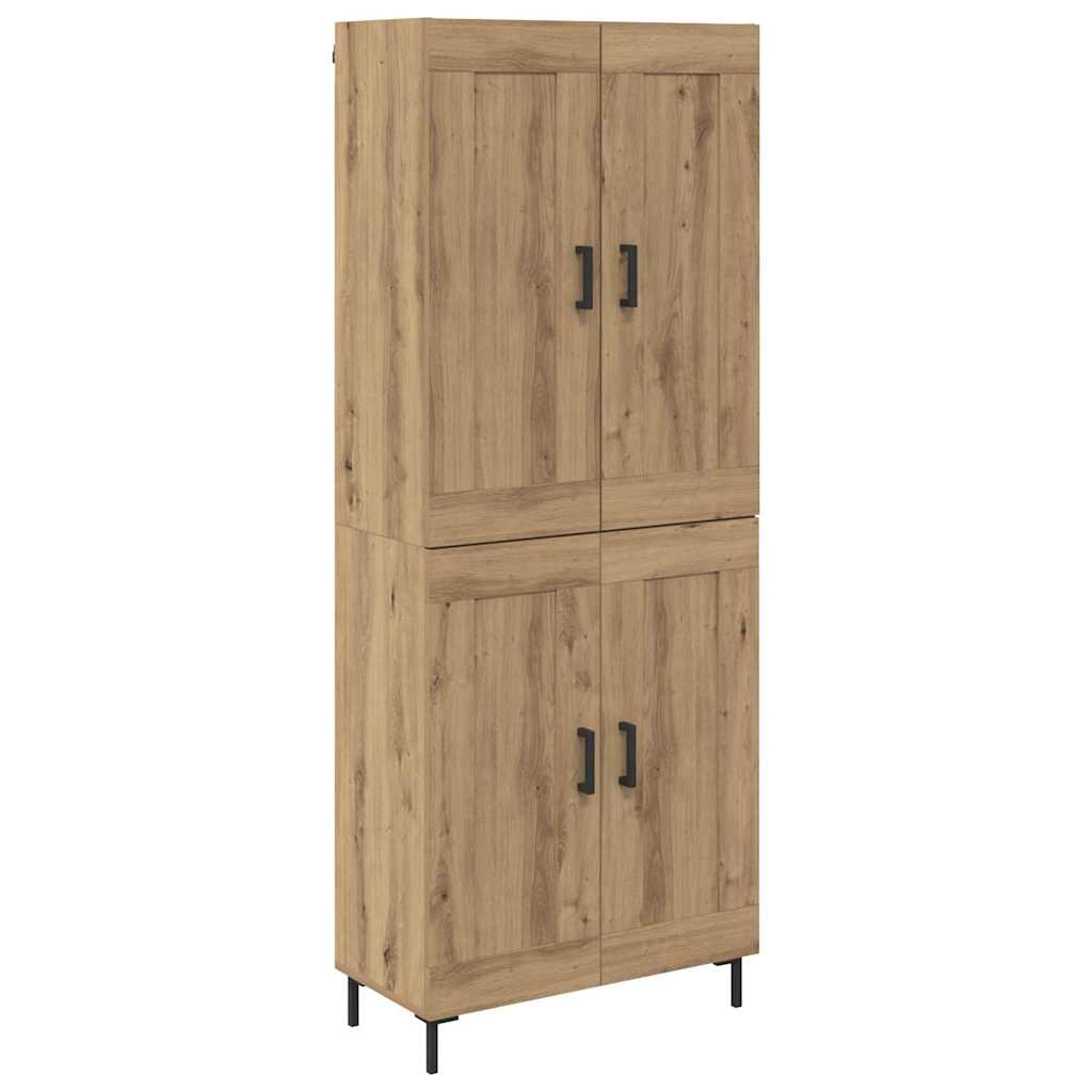 Highboard 2 kom. Umjetnički hrast 69,5 x 34 x 180 cm