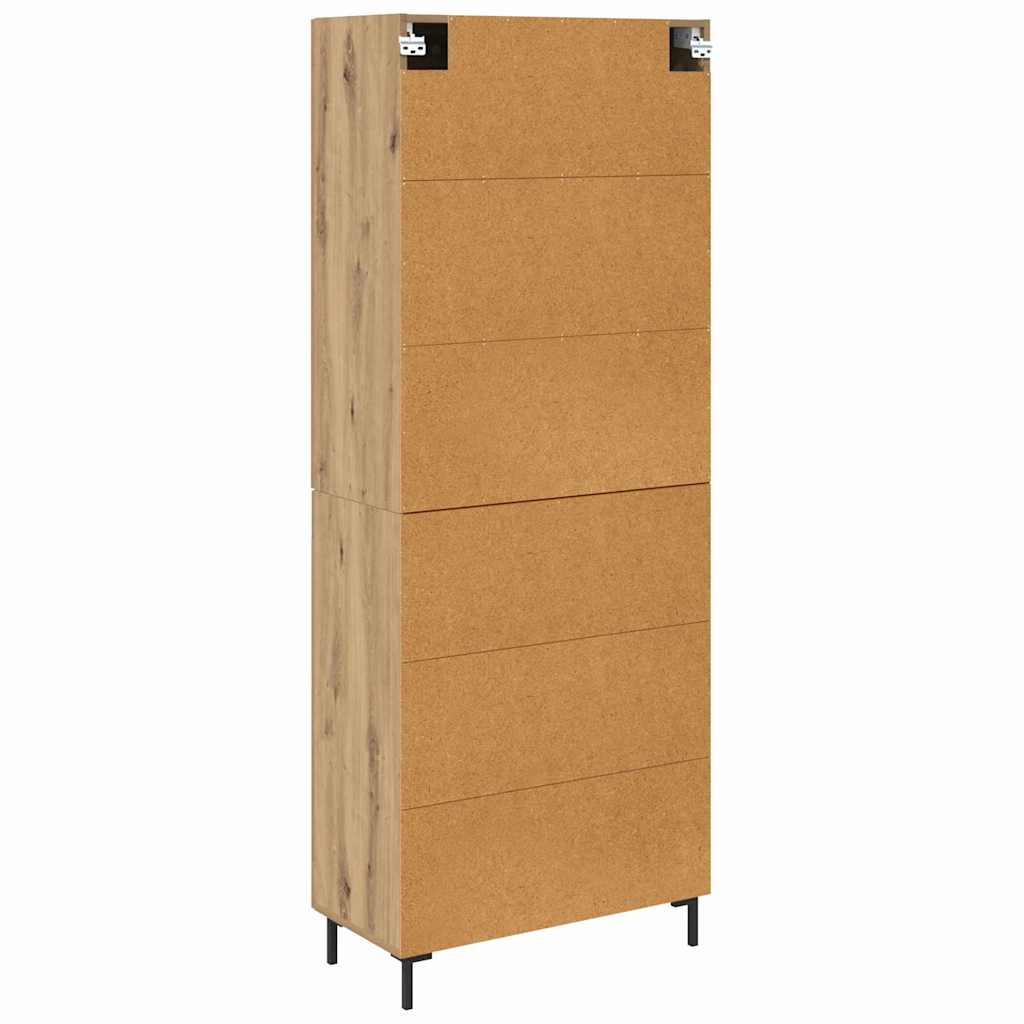 Highboard 2 kom. Umjetnički hrast 69,5 x 34 x 180 cm