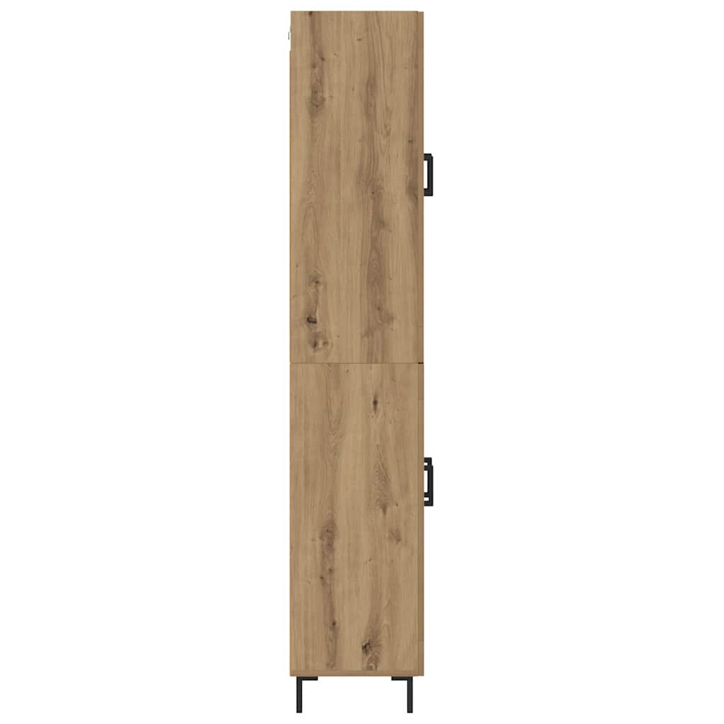 Highboard 2 kom. Umjetnički hrast 69,5 x 34 x 180 cm