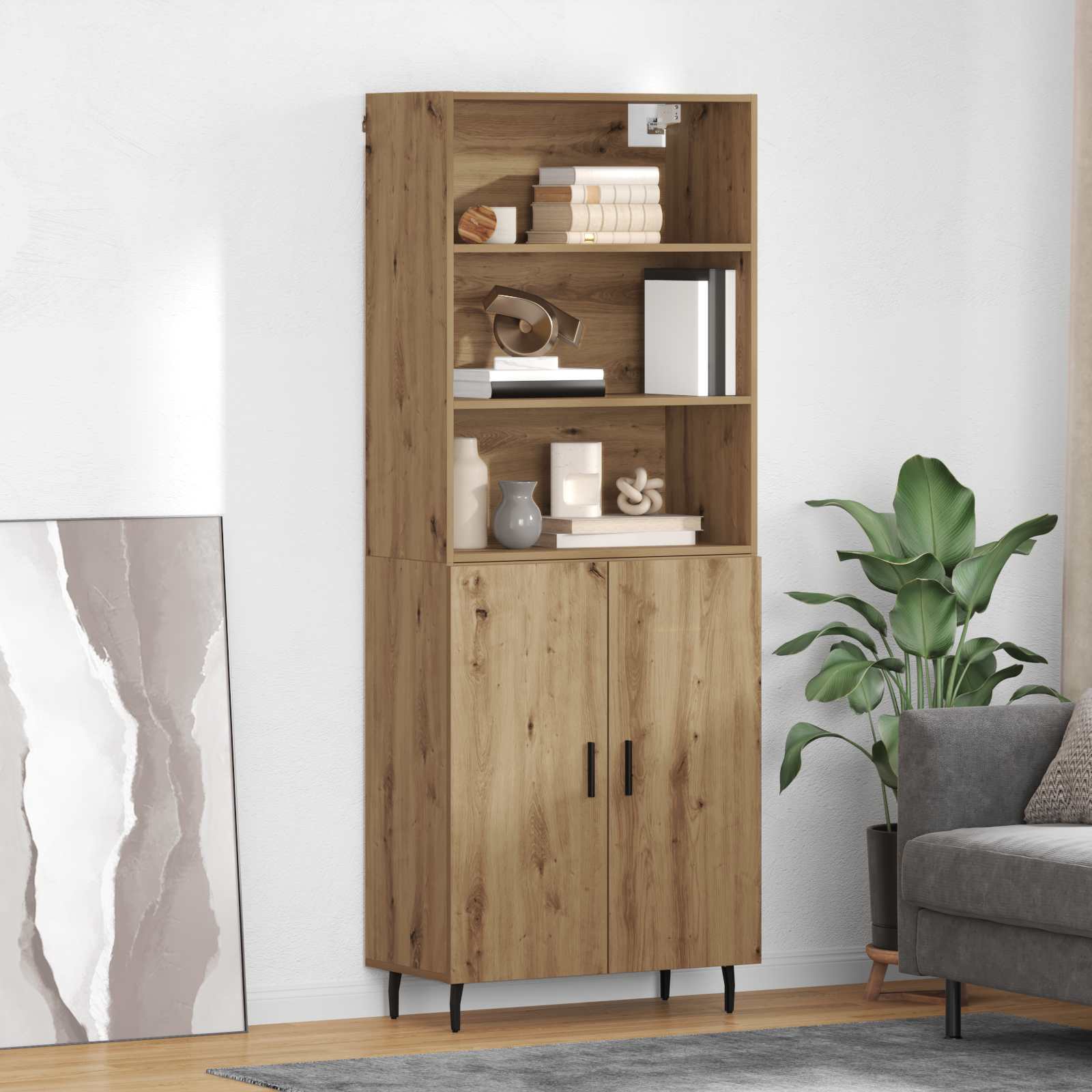 Highboard Umjetnički hrast 69,5 x 34 x 180 cm