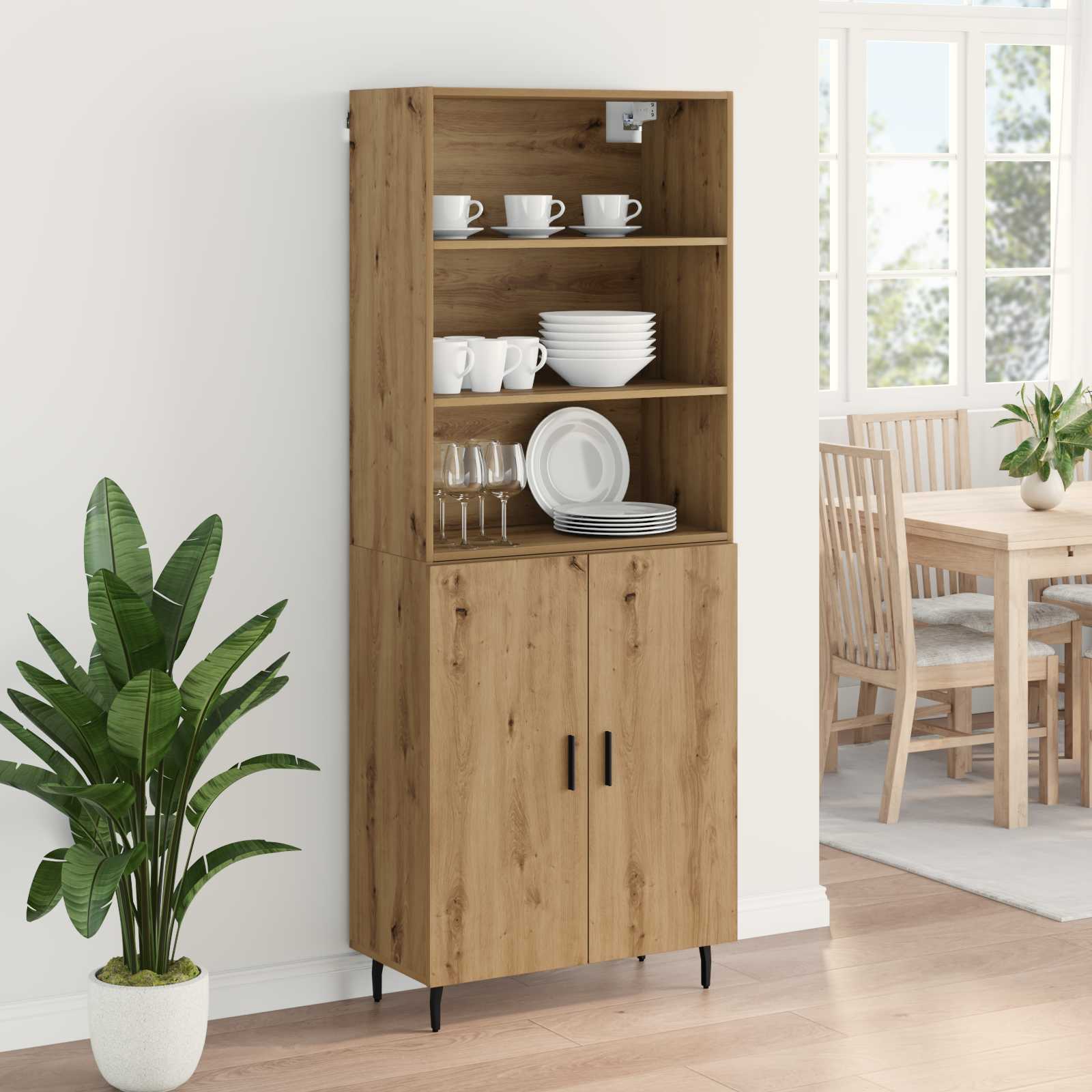 Highboard Umjetnički hrast 69,5 x 34 x 180 cm