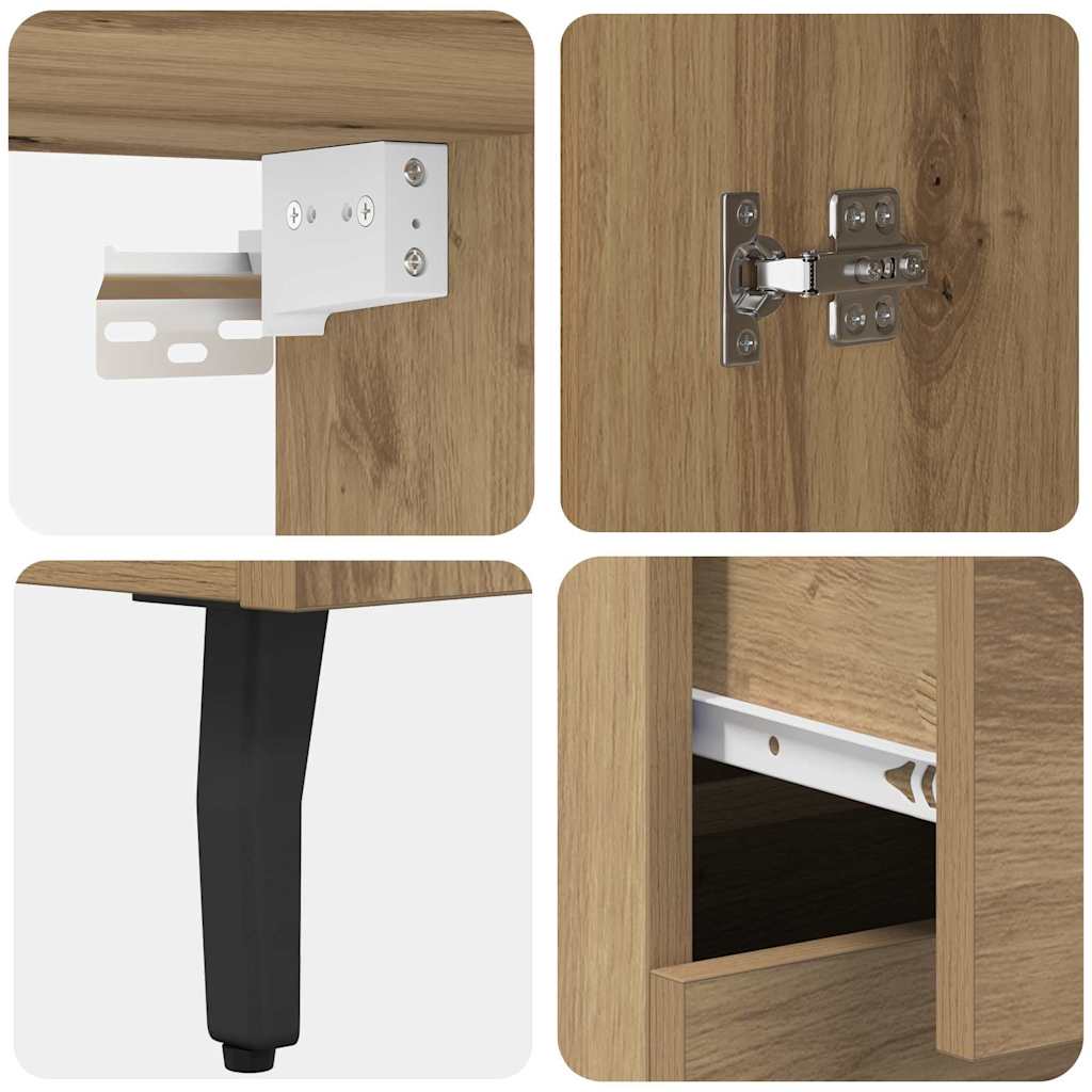 Highboard s ladicama Umjetnički hrast 69,5 x 34 x 180 cm