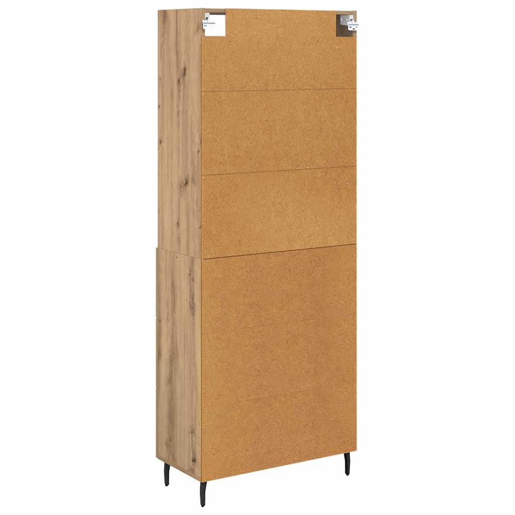 Highboard s ladicama Umjetnički hrast 69,5 x 34 x 180 cm