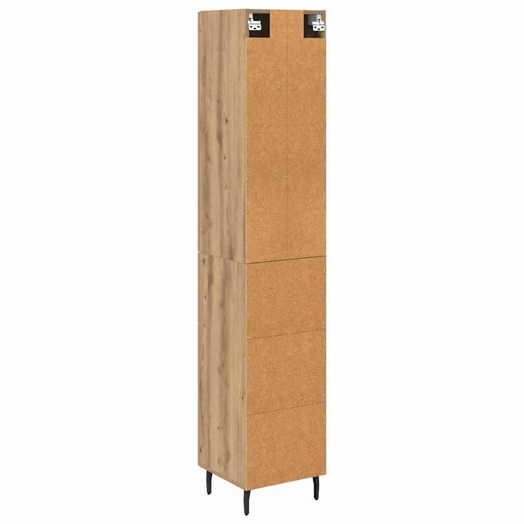 Highboard Umjetnički hrast 34,5 x 34 x 180 cm Konstruirano drvo