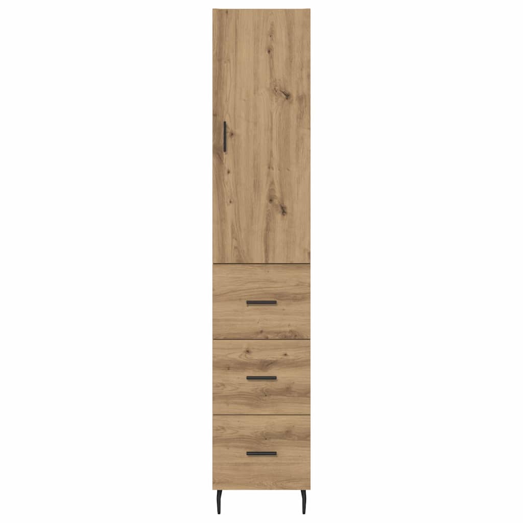 Highboard Umjetnički hrast 34,5 x 34 x 180 cm Konstruirano drvo