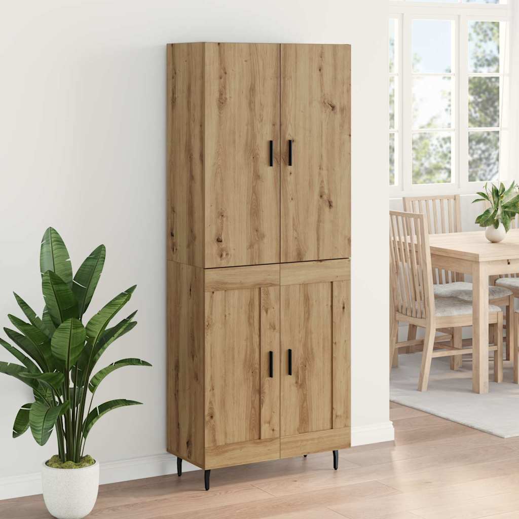 Highboard 2 kom. Umjetnički hrast 69,5 x 34 x 180 cm