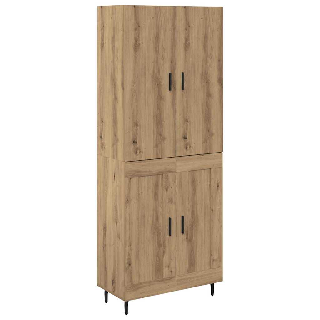 Highboard 2 kom. Umjetnički hrast 69,5 x 34 x 180 cm