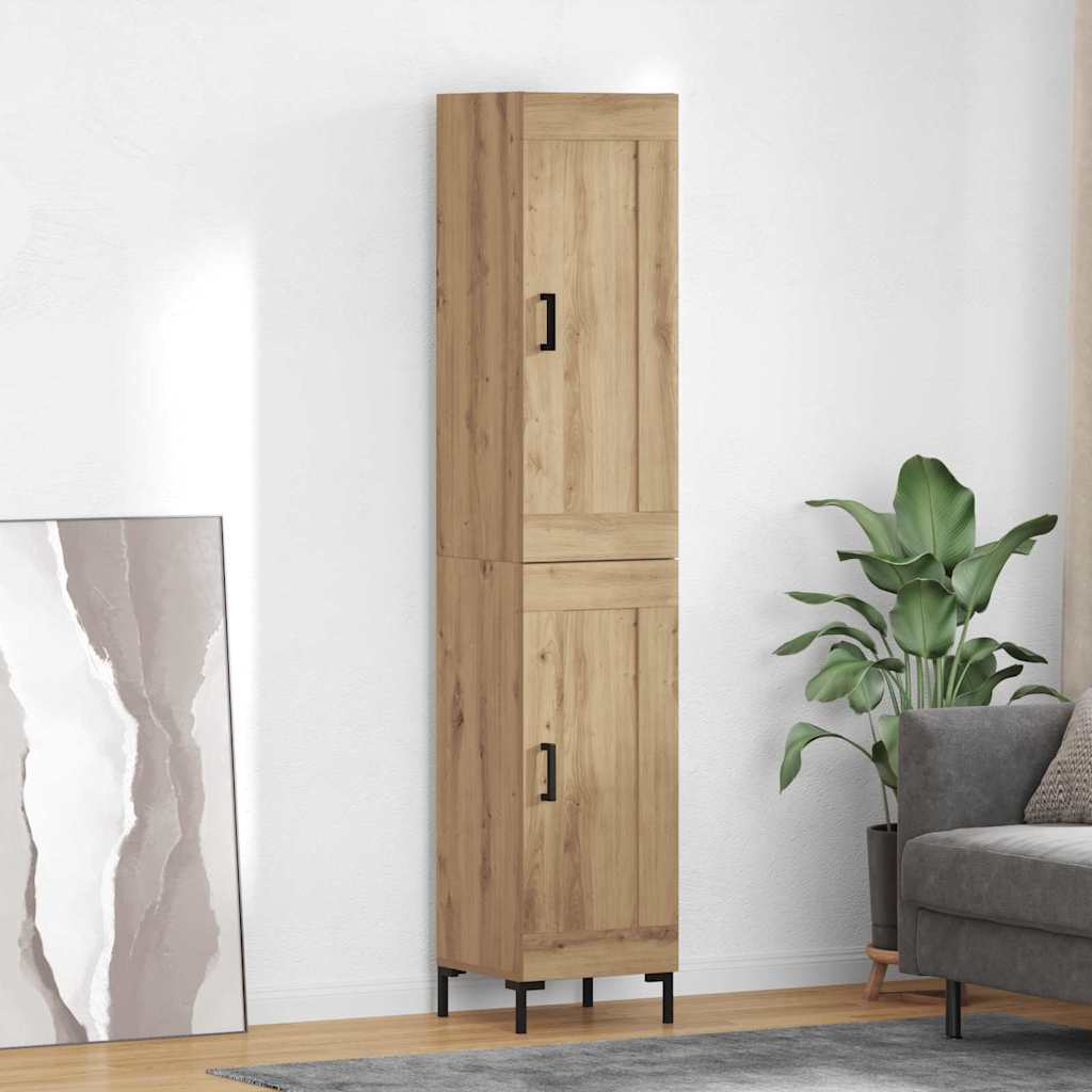 Highboard Umjetnički hrast 34,5 x 34 x 180 cm Konstruirano drvo