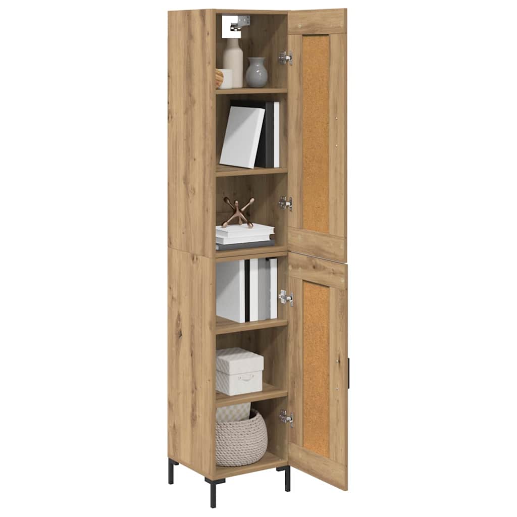 Highboard Umjetnički hrast 34,5 x 34 x 180 cm Konstruirano drvo