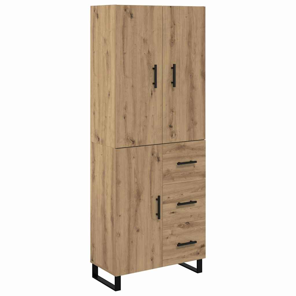 Highboard 2 kom. Umjetnički hrast 69,5 x 34 x 180 cm