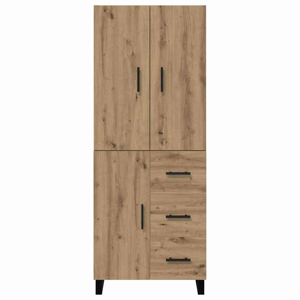 Highboard 2 kom. Umjetnički hrast 69,5 x 34 x 180 cm