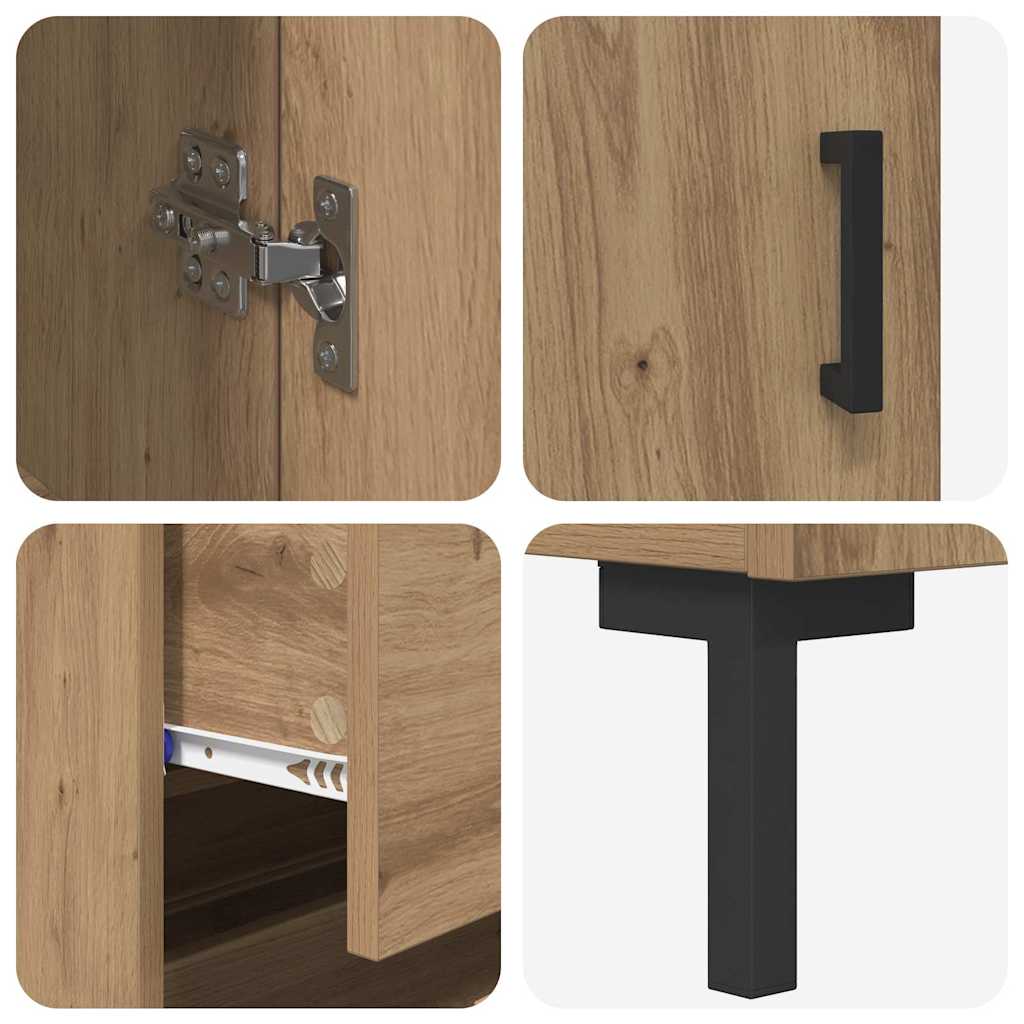Highboard 2 pcs Umjetnički hrast 69,5 x 34 x 180 cm