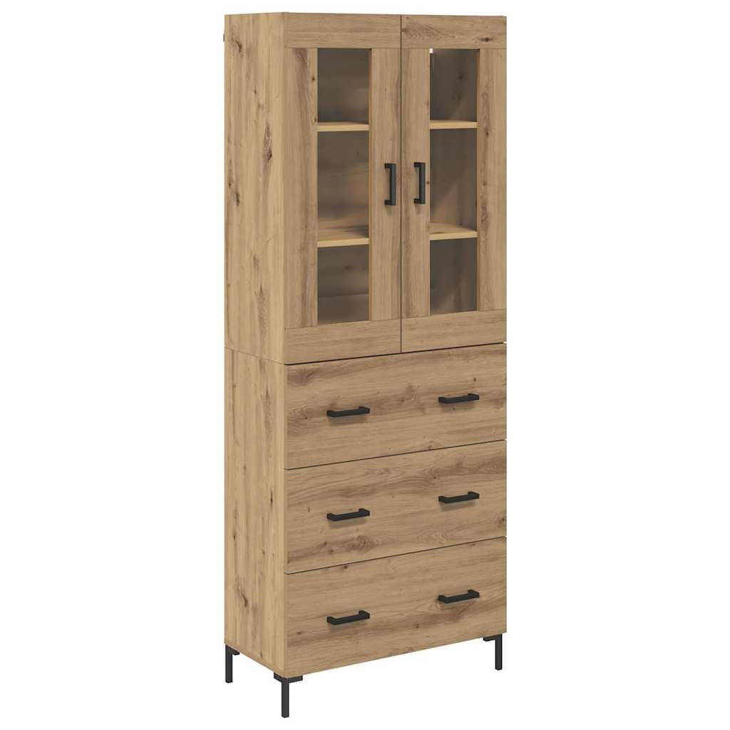 Highboard 2 pcs Umjetnički hrast 69,5 x 34 x 180 cm