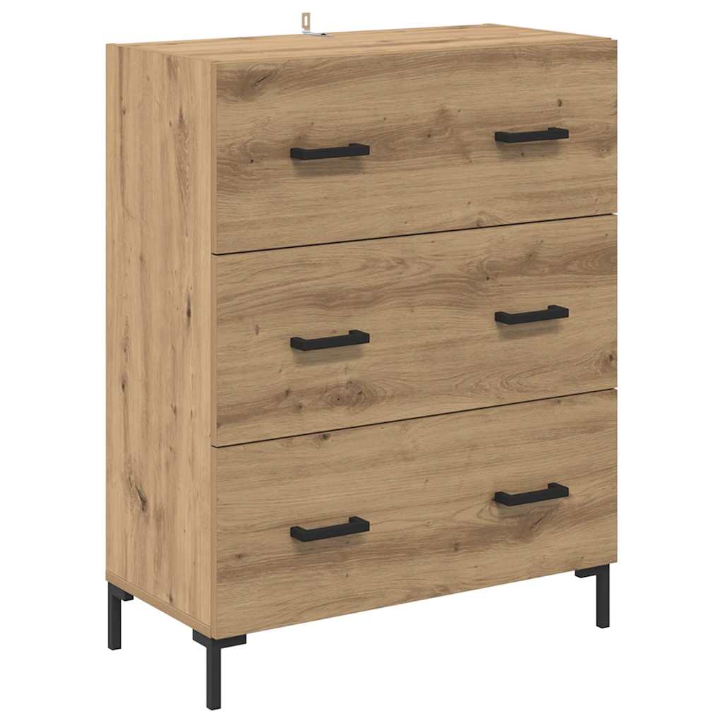 Highboard 2 pcs Umjetnički hrast 69,5 x 34 x 180 cm