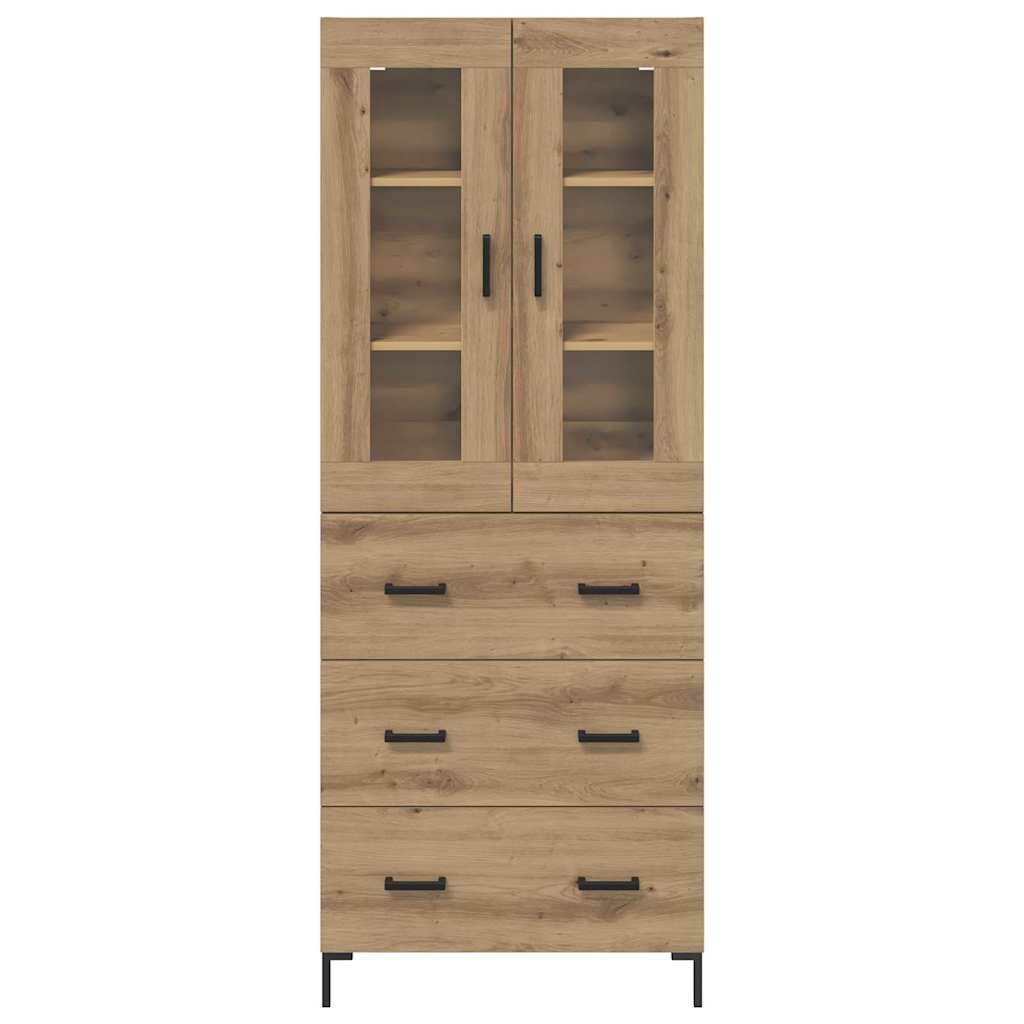 Highboard 2 pcs Umjetnički hrast 69,5 x 34 x 180 cm