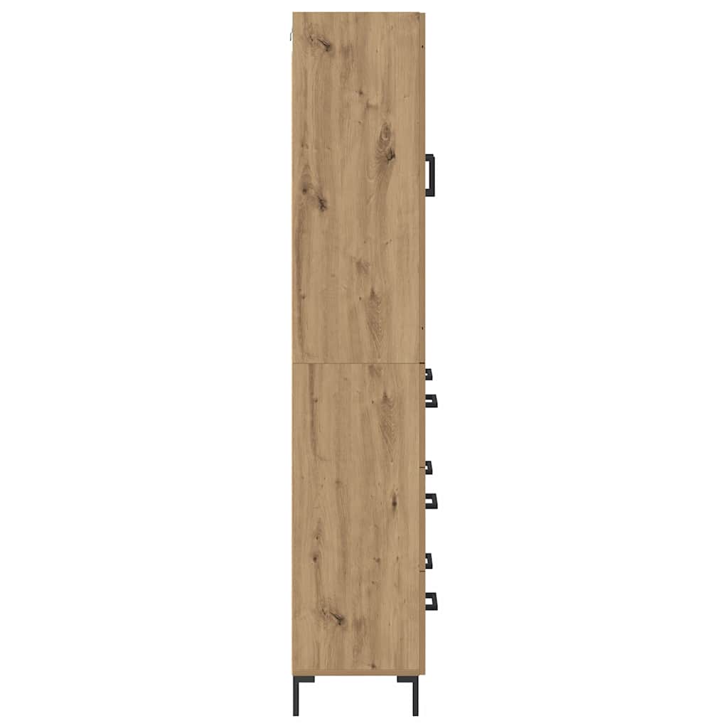 Highboard 2 pcs Umjetnički hrast 69,5 x 34 x 180 cm