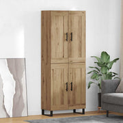 Highboard 2 kom. Umjetnički hrast 69,5 x 34 x 180 cm