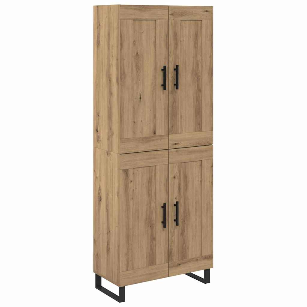 Highboard 2 kom. Umjetnički hrast 69,5 x 34 x 180 cm