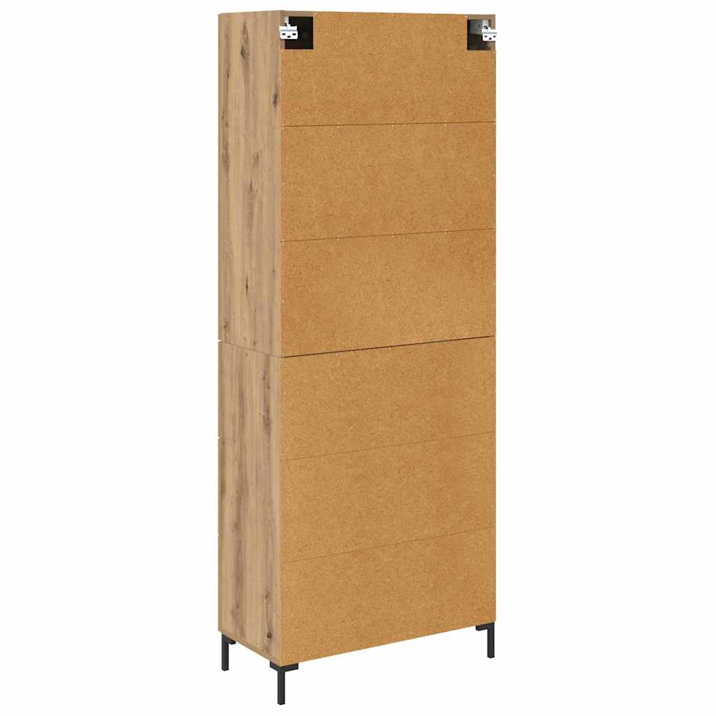 Highboard s ladicama 2 pcs Umjetnički hrast Konstruirano drvo