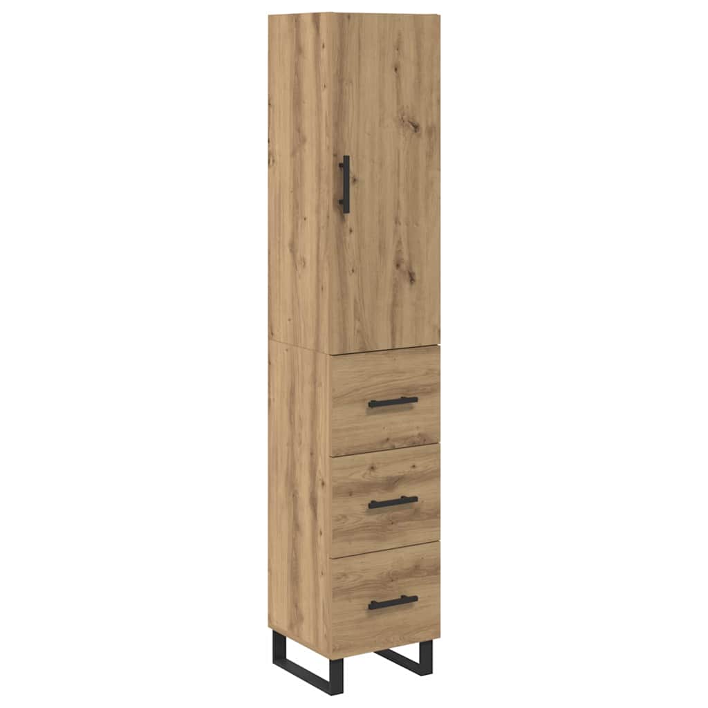 Highboard Umjetnički hrast 34,5 x 34 x 180 cm Konstruirano drvo