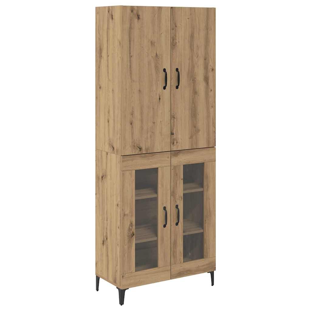 Highboard Umjetnički hrast 69,5 x 34 x 180 cm Konstruirano drvo