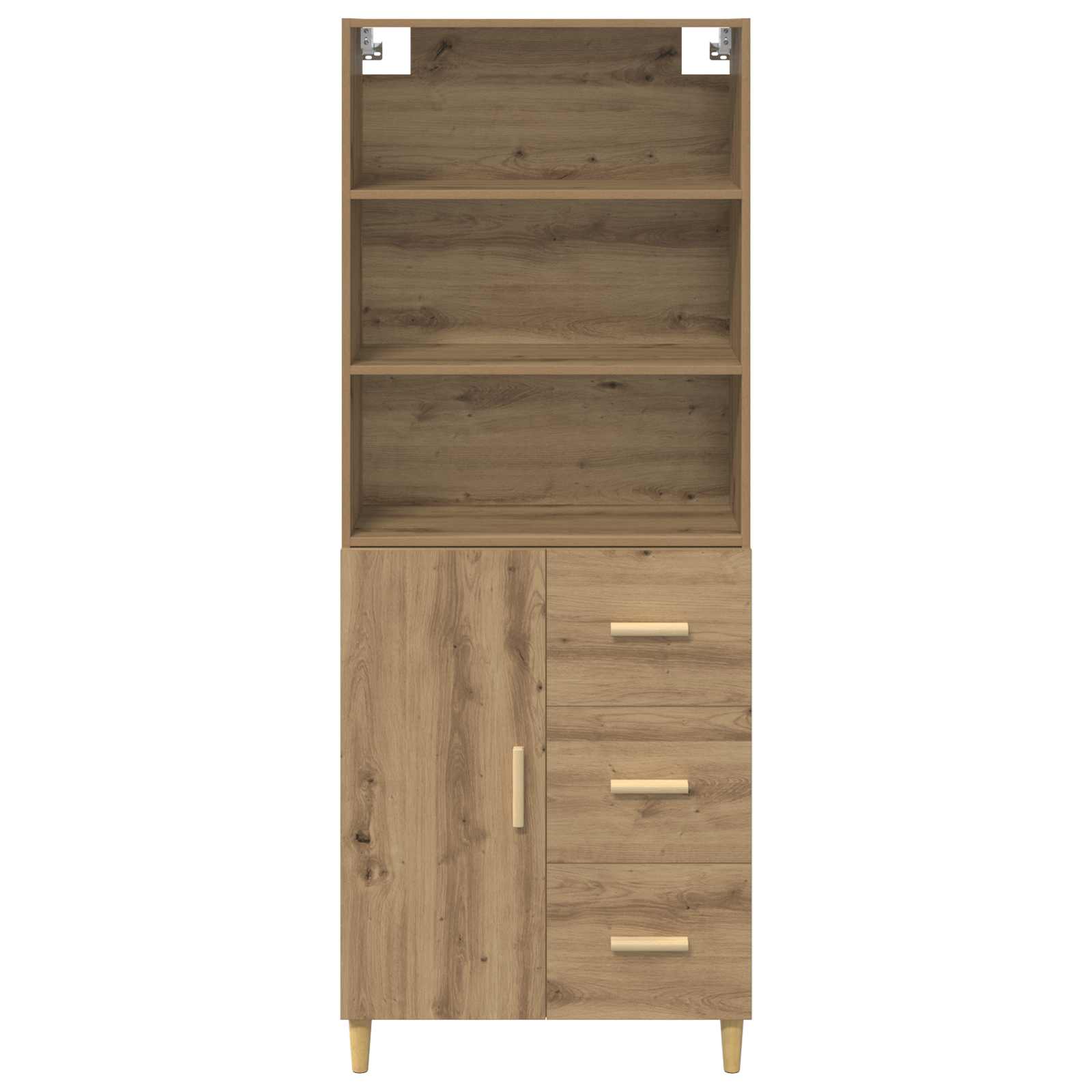 Highboard s ladicama Umjetnički hrast 69,5 x 32,5 x 180 cm
