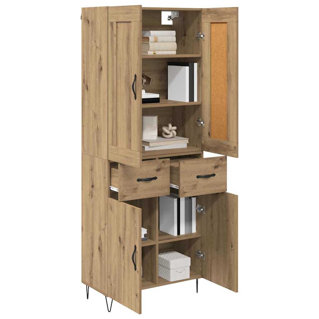 Highboard Umjetnički hrast 69,5 x 34 x 180 cm Konstruirano drvo