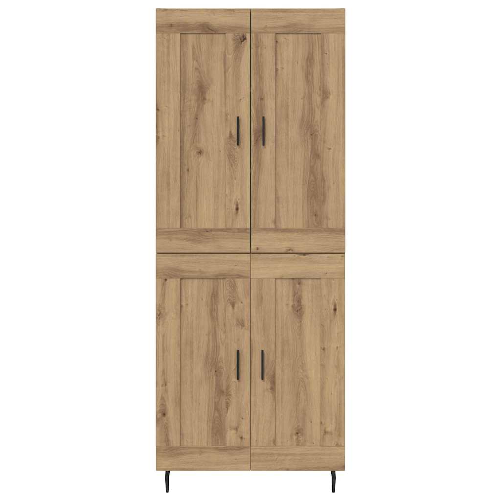 Highboard 2 pcs Umjetnički hrast Konstruirano drvo