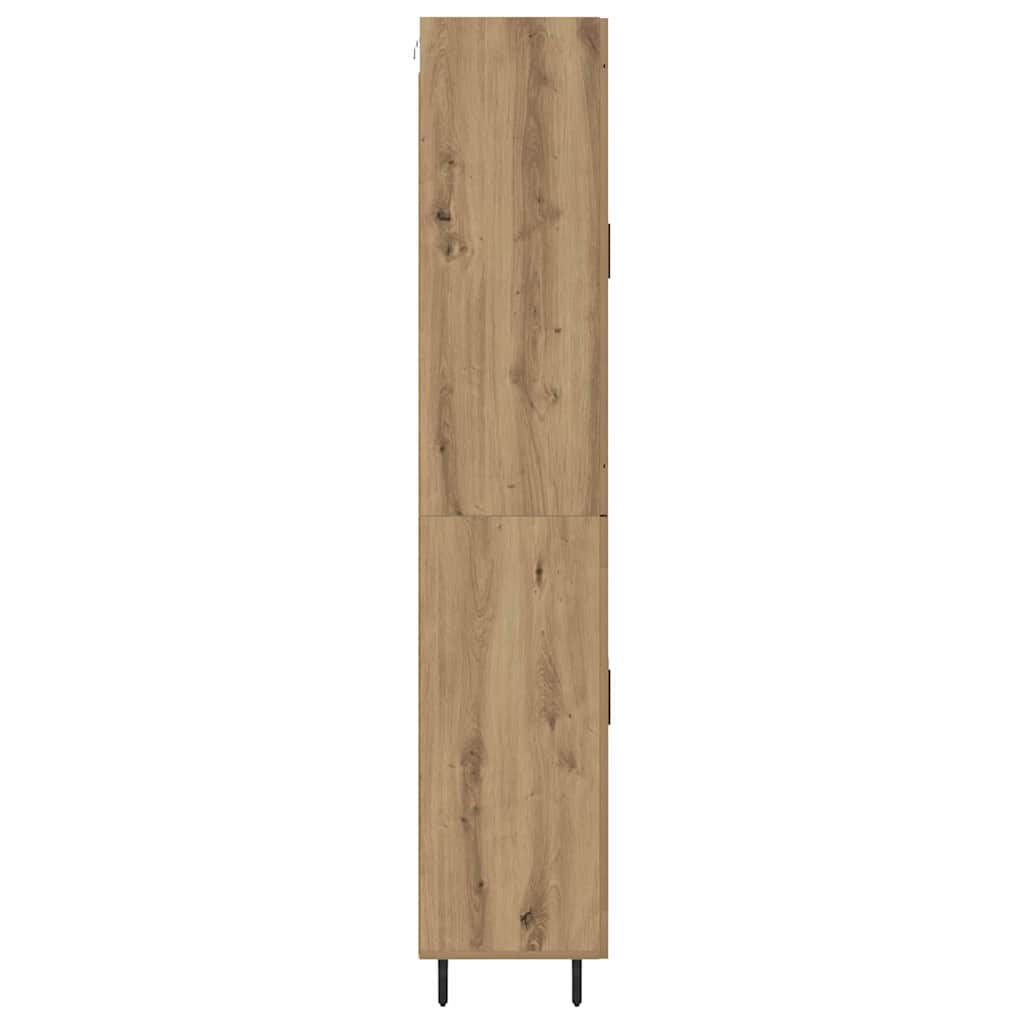 Highboard 2 pcs Umjetnički hrast Konstruirano drvo